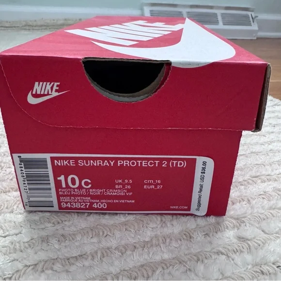 NWT Nike Little Kids Sunray Protect 2 Sandals - Picture 13 of 13